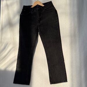 Cavalli Class Black Distressed Straight Leg Jeans